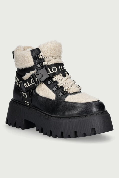 Buffalo Боти дамски Aspen Com Mid Warm черни 18593-BCR