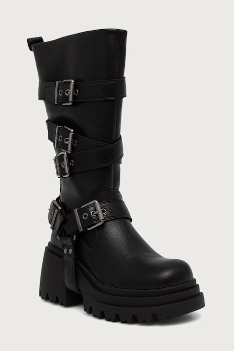 Buffalo Čižmy dámske Bravr Slouchy Boot čierne 18560-BLK