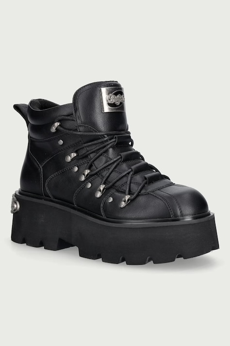 Buffalo Gležnarski čevlji s platformo ženski Brake Hike Lo črni 18511-BLK