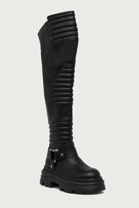 Buffalo Kozaki damskie Dione Overknee czarne 18490-BLK