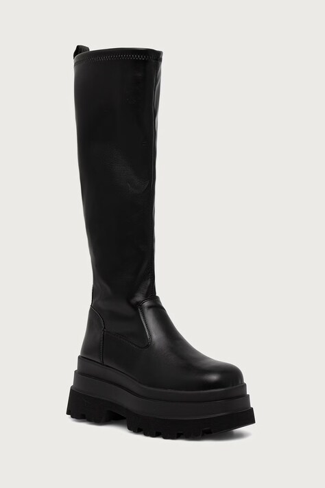 Buffalo Čižmy dámske Jupiter Stretch Hi čierne 18485-BLK