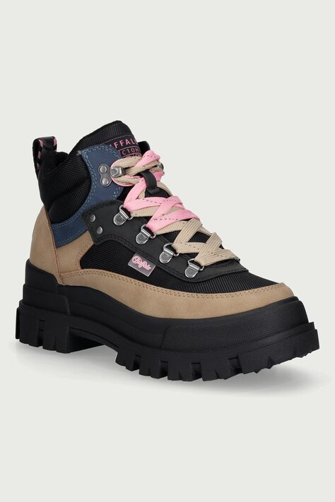 Buffalo Trapery damskie Aspha Com Mid Hike czarne 18441-BBP