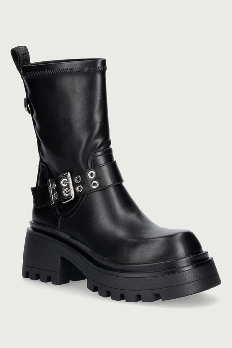 Buffalo Botki damskie Liv Sock Boot czarne 18415-BLK
