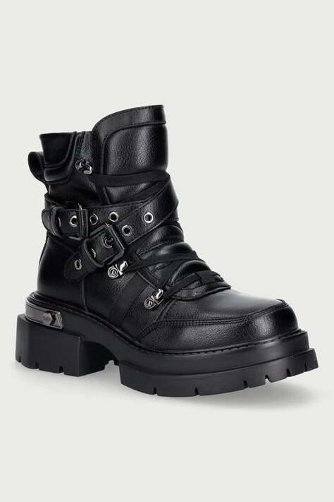 Buffalo Turistické topánky dámske Vanta Hike Mid čierne 18403-BLK