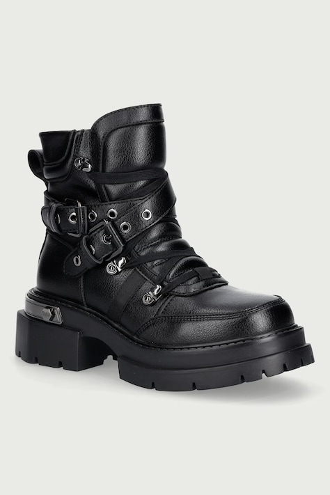 Buffalo Turistické topánky dámske Vanta Hike Mid čierne 18403-BLK