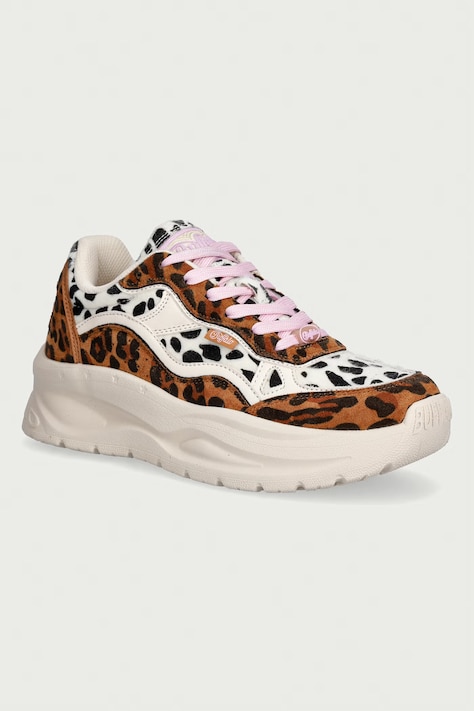 Buffalo Sprint sneakersy damskie brązowe na platformie 16348-LEO
