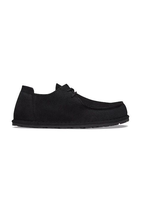 Birkenstock Utti Lace LEVE półbuty damskie zamszowe czarne 1034412
