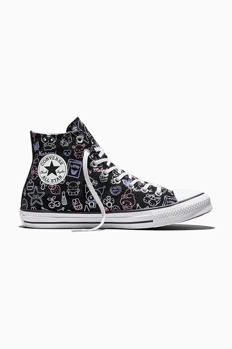 Converse X Hello Kitty Chuck Taylor All Star HI trampki damskie czarne wysokie A24938C