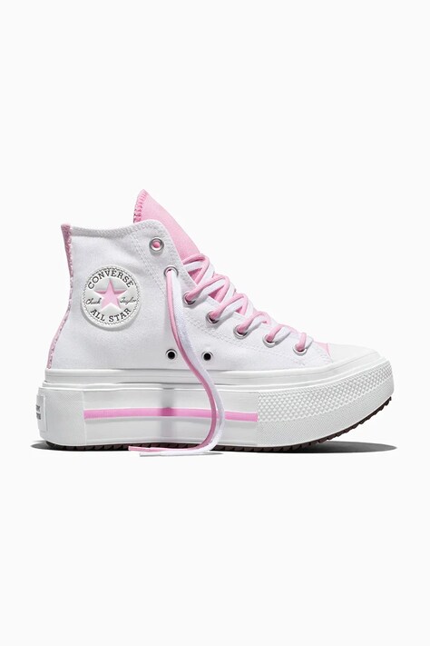 Converse X Hello Kitty Chuck Taylor All Star Lift Double Stack HI trampki damskie białe wysokie A21835C