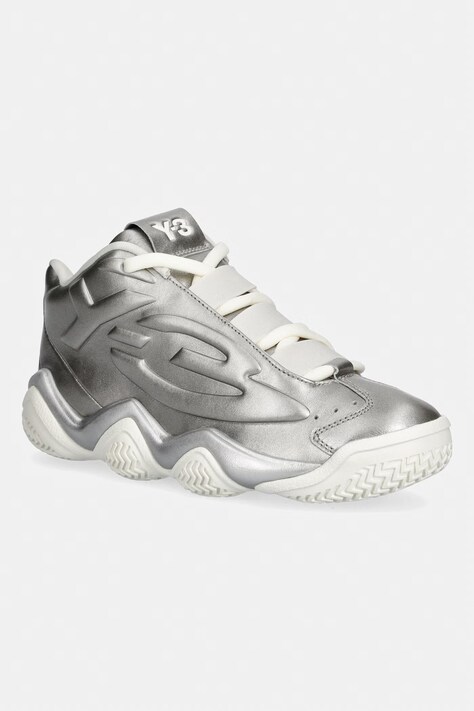 Y-3 MEGABALL sneakersy damskie skórzane srebrne KI7798