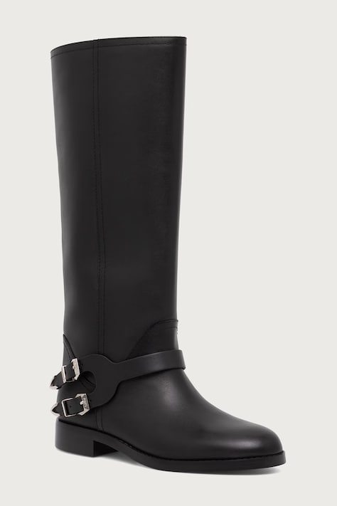 Pinko Ботуши под коляното дамски Cheval 02 кафяви SD0635P001L72