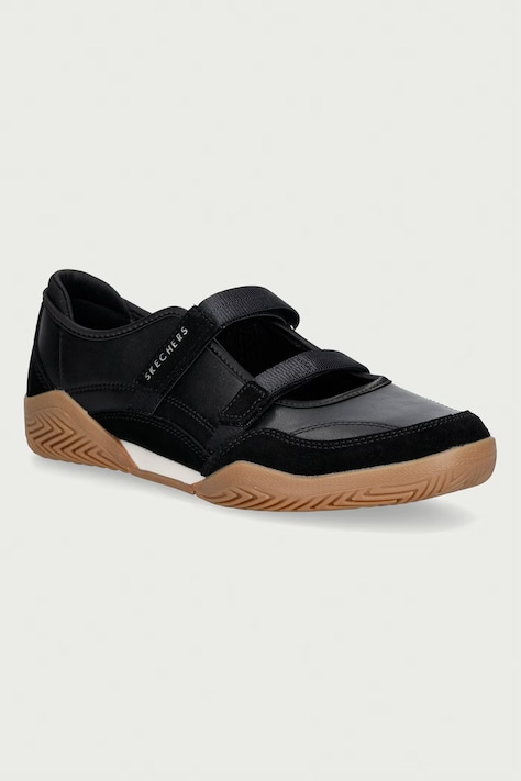 Skechers baleriny skórzane ZINGER EVO-ZEN DAZE czarne 190167