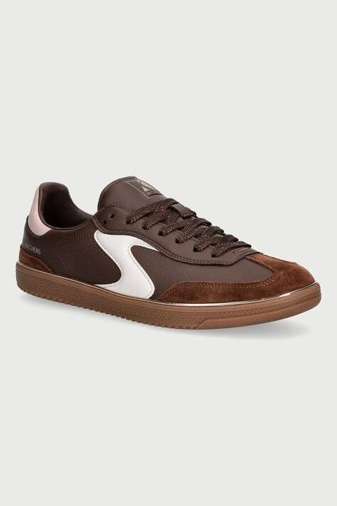 Skechers LIVING LUXE sneakersy damskie brązowe 185405