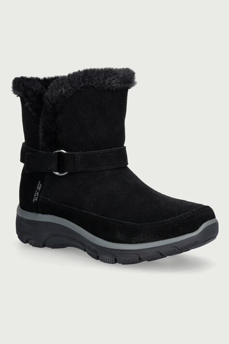 Skechers EASY GOING-DREAMERS LUXE VIBE śniegowce damskie zamszowe czarne 168051