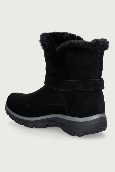 Skechers EASY GOING-DREAMERS LUXE VIBE snehule dámske semišové čierne 168051