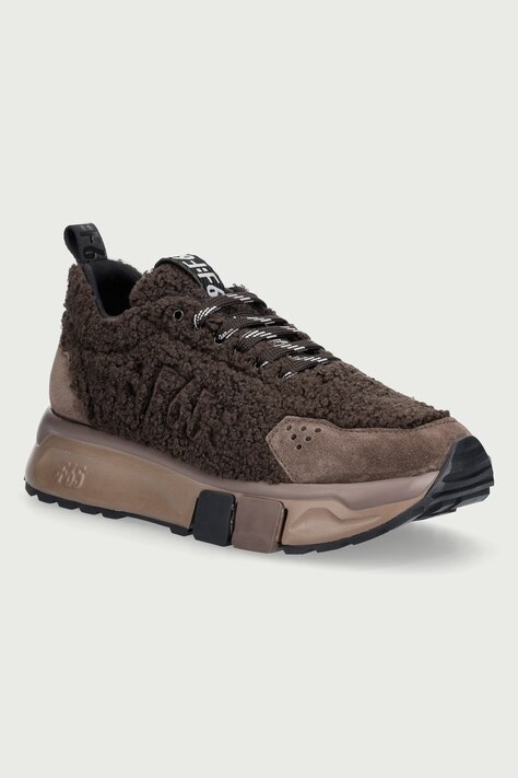 FABI Pasca sneakers dámske hnedé na platforme FD9061.X00BMBASA509