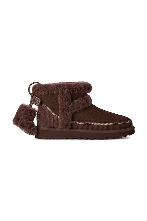 UGG W Classic Mini Heritage śniegowce damskie zamszowe brązowe 1180434.BCDR