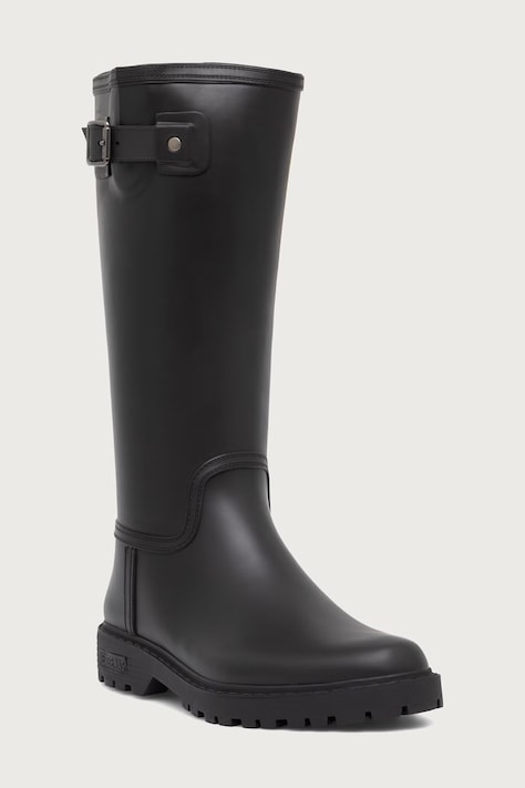 Verbenas Γαλότσες Γυναικείες GRETA SMOOTH μαύρες 6501181189