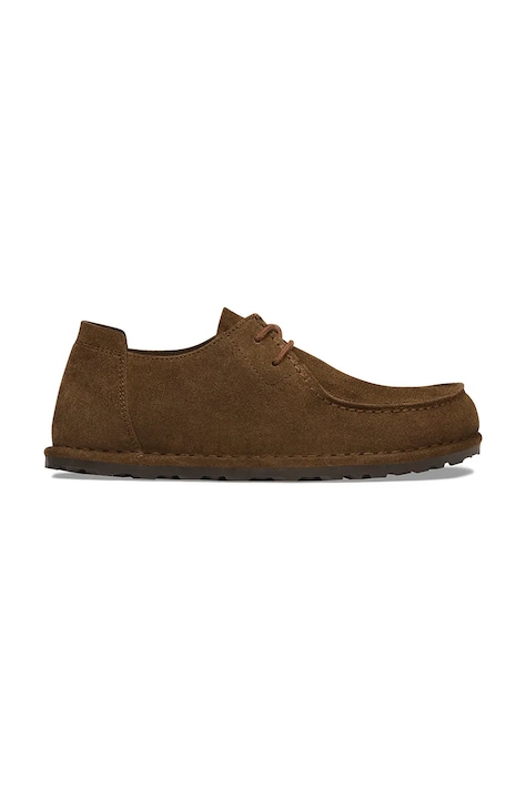 Birkenstock Utti Lace LEVE półbuty damskie zamszowe brązowe 1033212