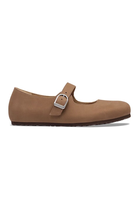 Birkenstock Santa Clarita LENB baleriny nubukowe brązowe 1032731