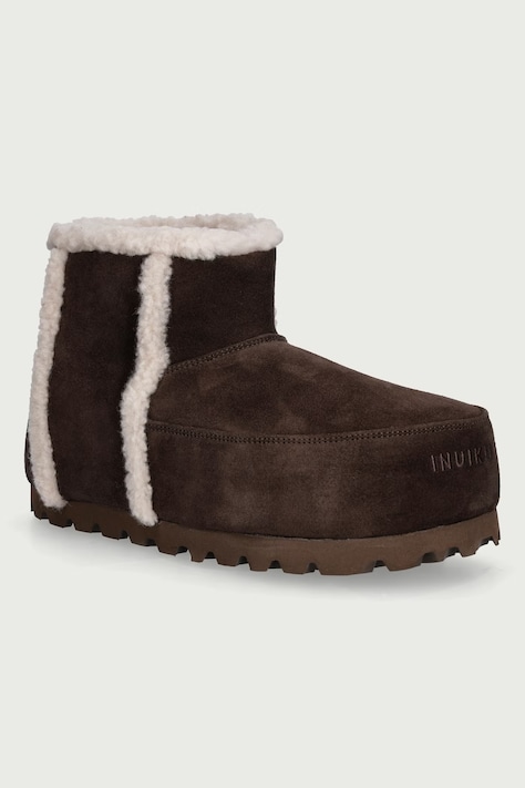 Inuikii Cozy Boot Ankle śniegowce damskie zamszowe brązowe 1002.005.0031