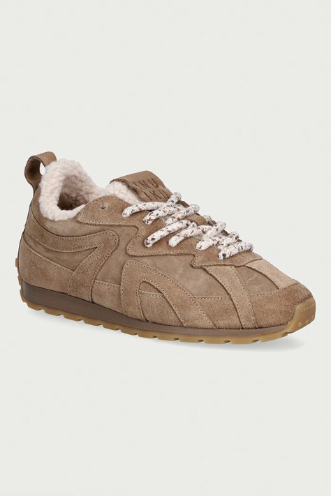 Inuikii Maribella Shearling sneakersy damskie zamszowe beżowe 1001.001.0611