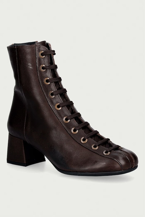 Fly London Stivali alla caviglia da donna in pelle PERK559FLY marrone P145559001