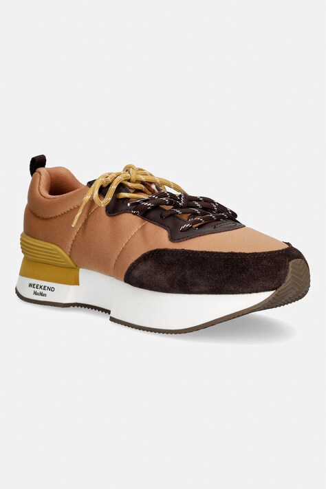 Weekend Max Mara sneakersy damskie brązowe 2625766034600