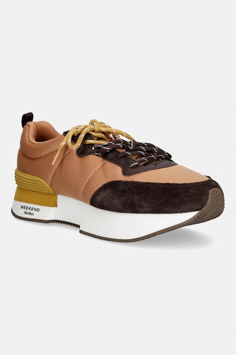 Weekend Max Mara sneakersy damskie brązowe 2625766034600