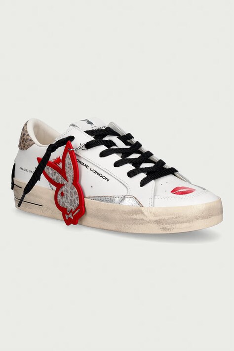 Crime London SK8 DELUXE sneakers γυναικεία δερμάτινα λευκά 88113AA9