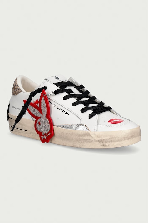 Crime London SK8 DELUXE sneakers γυναικεία δερμάτινα λευκά 88113AA9