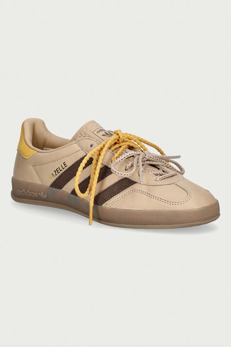 adidas Originals Gazelle Indoor sneakersy damskie nubukowe beżowe KI7190
