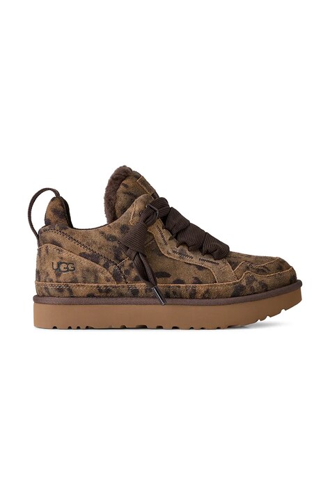 UGG W Lowmel Spotted snežni čevlji ženski semišasti rjavi 1187485.CHE