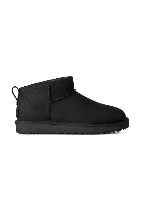 UGG W Classic Ultra Mini Nubuck zimske čizme za žene od brušene kože crne 1184556.BLK