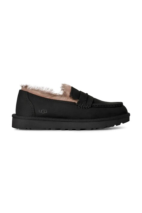 UGG Loafers γυναικεία nubuck W Ellis Nubuck Loafer μαύρα 1183310.BLK
