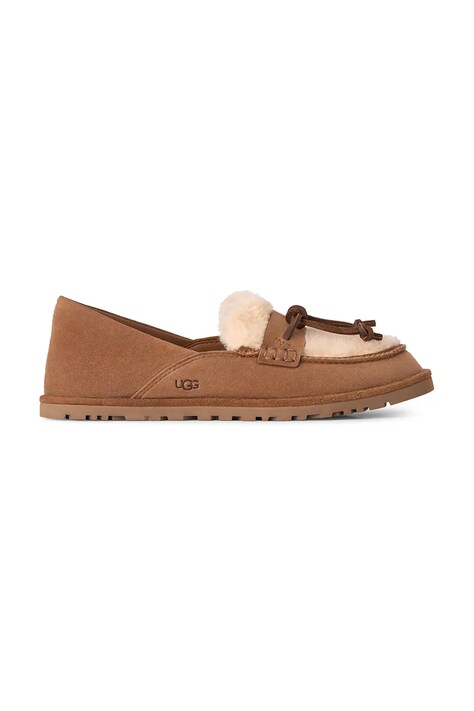 UGG Mokasini ženski semišasti W Zora Loafer rjavi 1182151.CHE