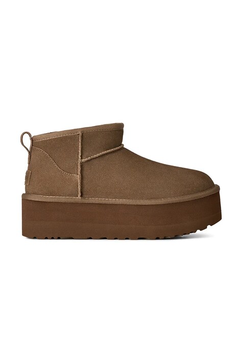 UGG W Classic Ultra Mini Platform zimske čizme za žene od brušene kože smeđe 1135092.LBNZ
