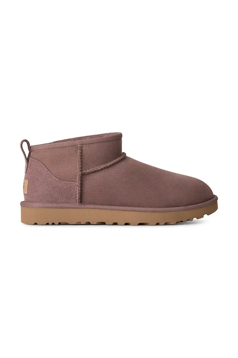 UGG W Classic Ultra Mini śniegowce damskie zamszowe brązowe 1116109.PRTBL