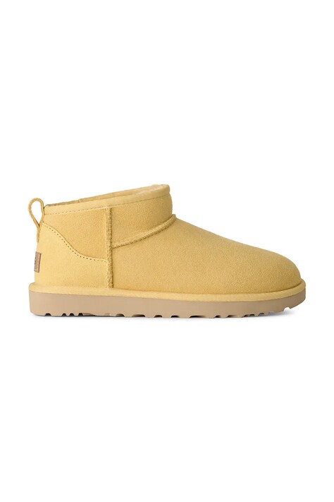 UGG W Classic Ultra Mini zimske čizme za žene od brušene kože žute 1116109.MTDMS