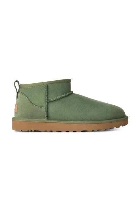 UGG W Classic Ultra Mini zimske čizme za žene od brušene kože zelene 1116109.DPSH