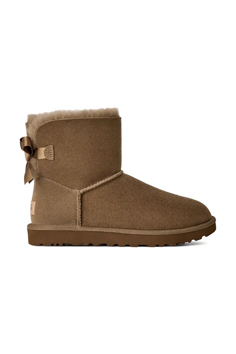UGG W Mini Bailey Bow II snehule dámske semišové hnedé 1016501.LBNZ