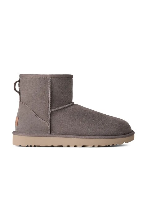UGG W Classic Mini II snežni čevlji ženski semišasti sivi 1016222.SMYG