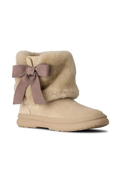 UGG W Apres City Boot μπότες χιονιού Γυναικείες σουέτ μπεζ 1186610.MNL
