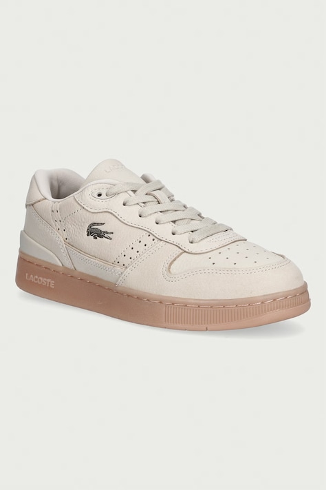 Lacoste T-CLIP SET sneakersy damskie nubukowe beżowe 52SFA0087