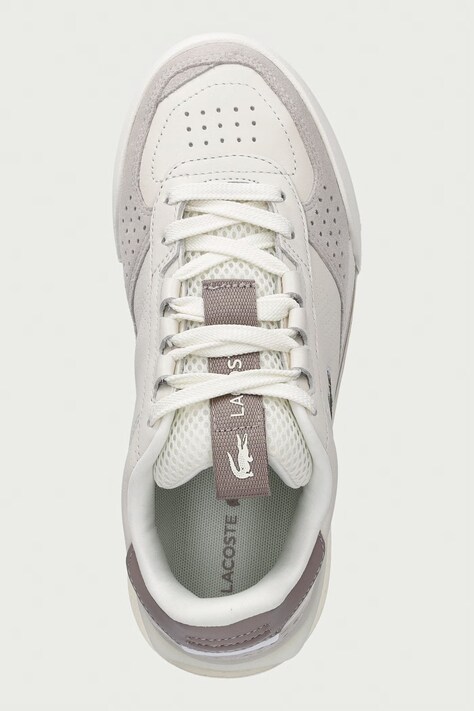 Lacoste SLAM SHOT кросівки жіночі шкіряні — AW26-OBDY46, сірий — фото 4