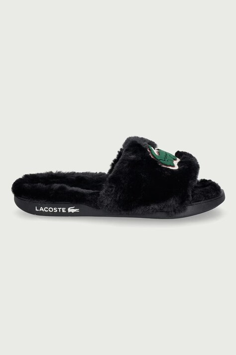 Lacoste шльопанці жіночі з плюшевою обробкою Serve Slide Dualiste Slides — фото 2
