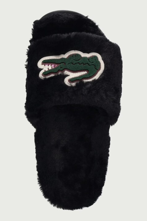 Lacoste шльопанці жіночі з плюшевою обробкою Serve Slide Dualiste Slides — фото 4
