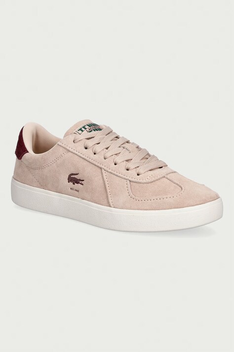 Lacoste BASESHOT PRO sneakers γυναικεία δερμάτινα μπεζ 52SFA0038