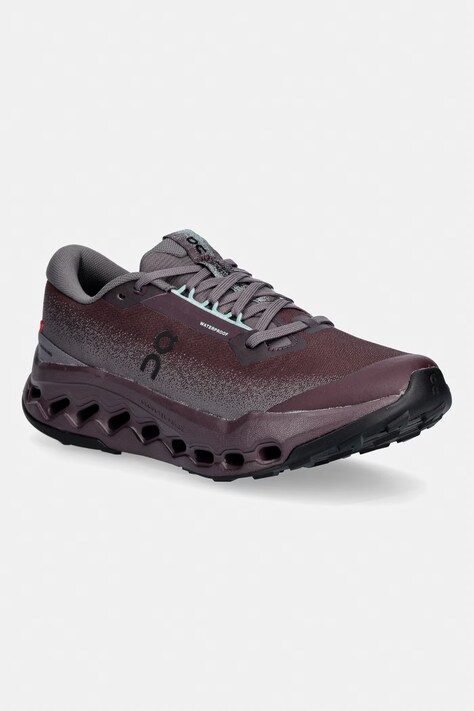 On buty do biegania damskie Cloudsurfer Trail 2 WP bordowe 3WF30125381