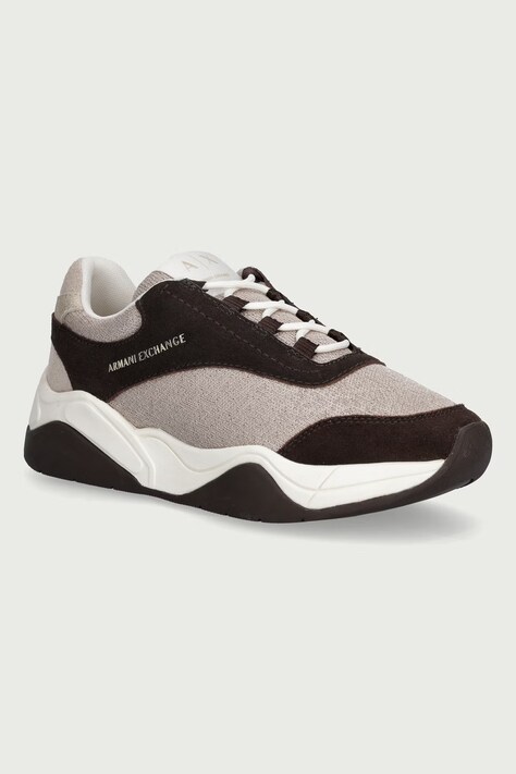 Armani Exchange Sneakersy damskie beżowe XW003129 AF27443 M6462